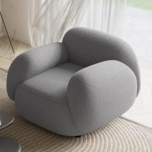 Acanva Boucle Upholstered Accent Chair