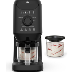 Rellytech 12-in-1 Ice Cream Maker w/2 Pint Containers