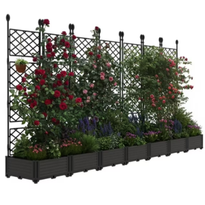 7-Pack Planter Boxes w/Trellis