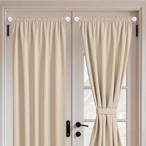 2-Pack Adjustable Magnetic Curtain Rods