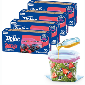 120-Count Ziploc Gallon Food Storage Bags
