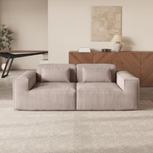 2-Seater Memory Foam Sectional Sofa