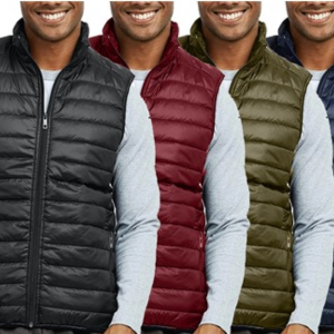 2-Pack Men's Packable Midweight Puffer Vest