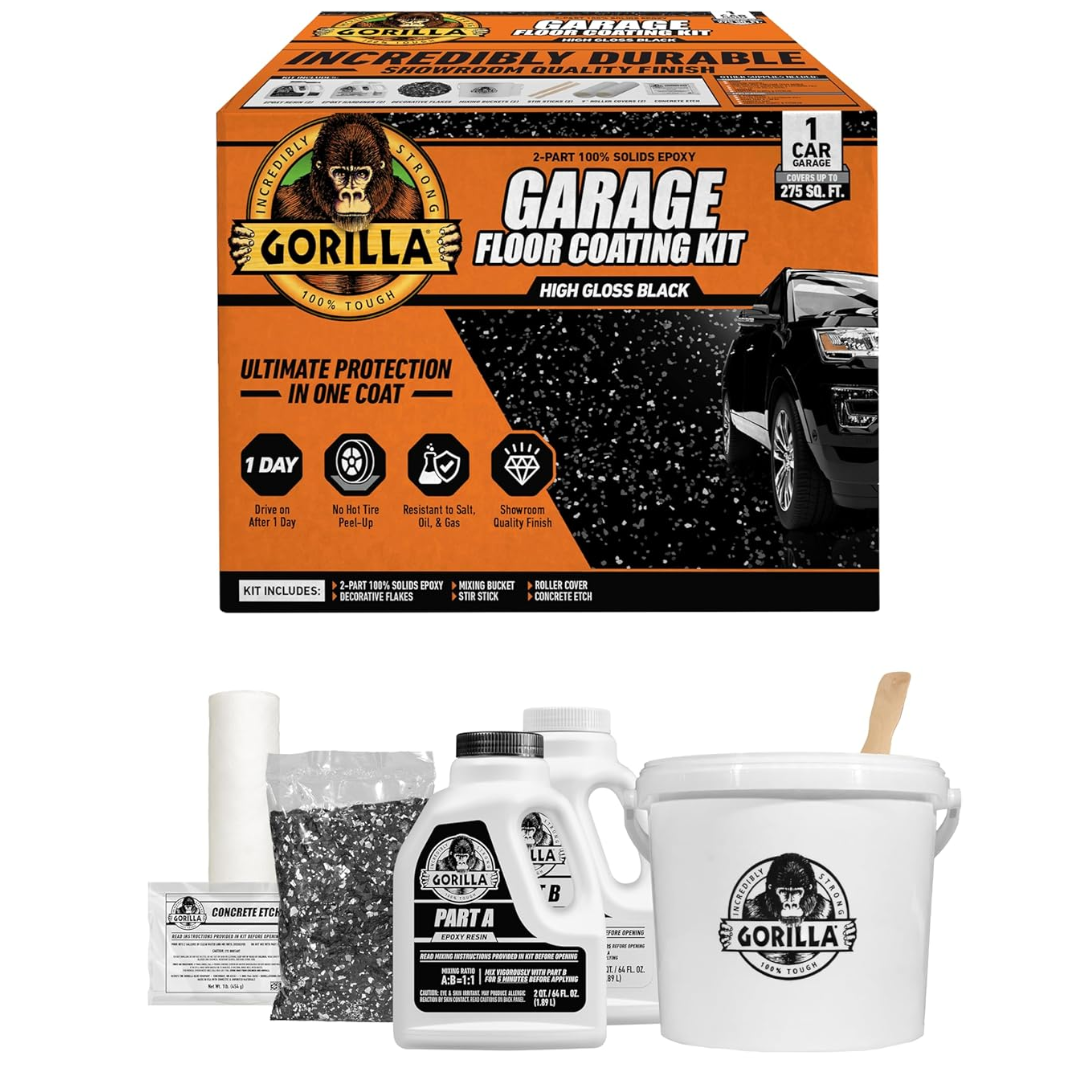 Gorilla Epoxy 7-Piece 275 Sq. Ft. Garage Floor Coating Kit