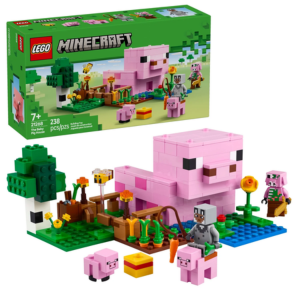 LEGO 238-Piece Minecraft Baby Pig House Building Set