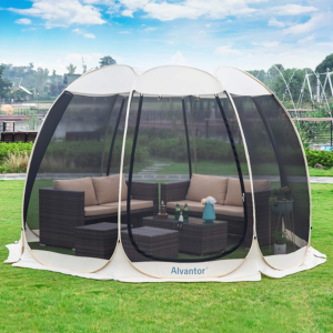 Pop Up 15-Person Canopy Tent w/Mosquito Netting
