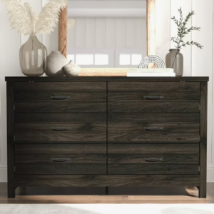 Hillsdale Wood 6-Drawer Dresser