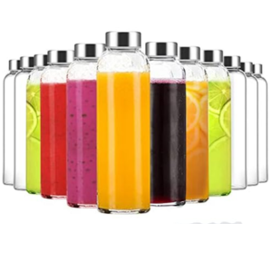 12 Pack 18oz Glass Juice Bottles