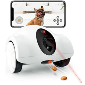 Smart 2-Way Pet Robot w/Camera, Food Dispenser & App
