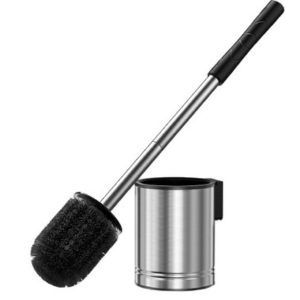 Stainless Steel Toilet Bowl Brush Holder Set