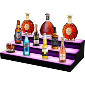 3-Tier Acrylic LED Liquor Bottle Display