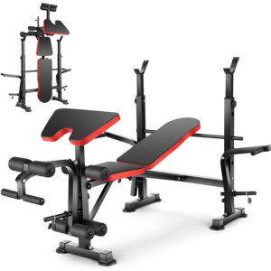 Vibespark 6-in-1 600Lbs Adjustable Weight Bench