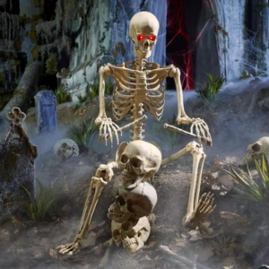 Home Accents 5' LED Pose-N-Stay Skeleton