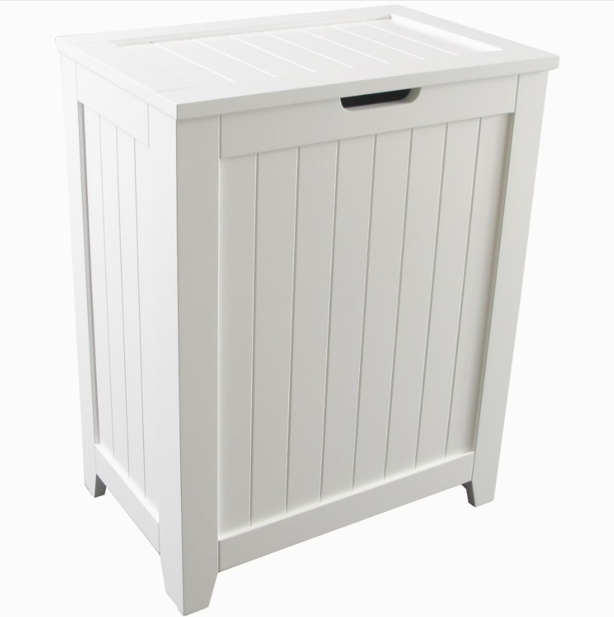 Contemporary Country Wood Laundry Hamper