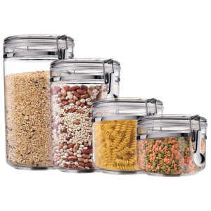 4-Piece Airtight Kitchen Canister Set