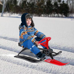 Steerable Snow Sled w/Brakes