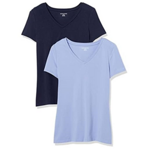 Amazon Essentials 2-Pack Women's V-Neck T-Shirt