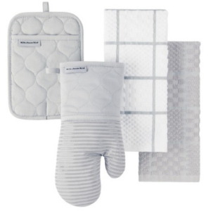 KitchenAid 4-Pack Oven Mitt, Pot Holder & Kitchen Towel Set
