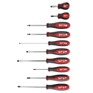 Milwaukee 10-Piece Slotted Screwdriver Set