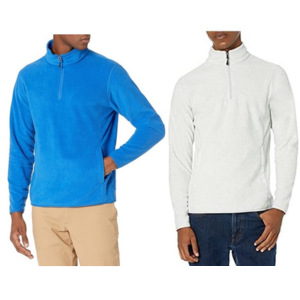 Amazon Essentials Men's Fleece Quarter-Zip Pullover Jacket