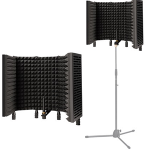 Portable 5-Panel Vocal Isolation Shield