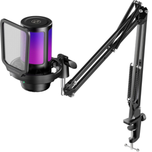 USB Gaming Microphone w/Boom Arm