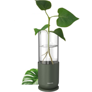 Fiskars Plant Propagator Glass Vase w/Metal Stand