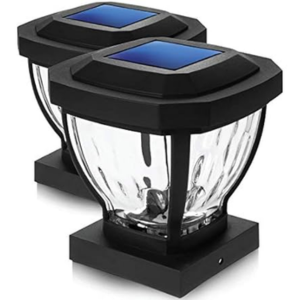 2-Pack Dusk to Dawn Solar Post Cap Lights
