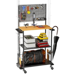 3-Tier Rolling Fishing Rod Storage Rack