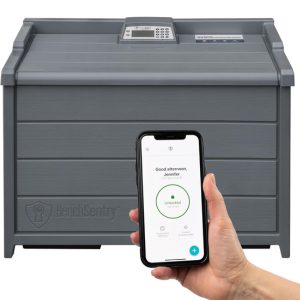 Outdoor Resin Package Delivery Box w/App