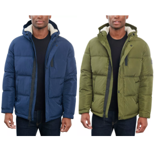 Lucky Brand Men's Fleece-Lined Hooded Parka