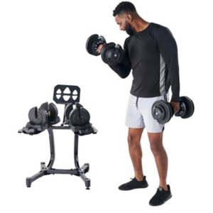 Echelon 59lbs. Adjustable Dumbbells w/Stand