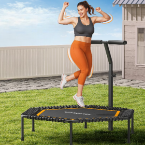 Merach 50'' Mini Trampoline w/Bar