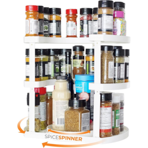 3-Tier Adjustable Spice Spinner Organizer