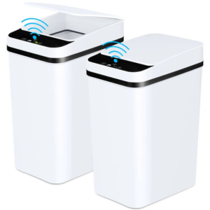 2-Pack 12L Bathroom Automatic Trash Can