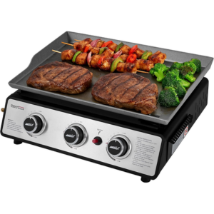 Royal Gourmet 3-Burner Portable Tabletop Gas Griddle