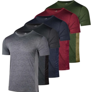 5-Pack Men's Dry Fit Athletic T-Shirts
