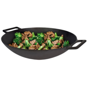 Jim Beam 12'' Cast Iron Grilling Wok