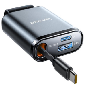 Retractable 57W USB-C Car Charger